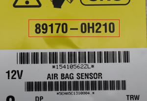 Toyota - Aygo 2de gen vanaf 2014 Airbagmodule reparatie