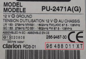 Citroen - C3 phase 1 vanaf 2002 Radio CD-Speler reparatie