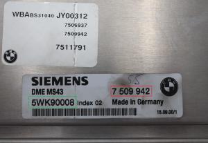 BMW  - 3-Serie E46 vanaf 1998 Motor ECU reparatie