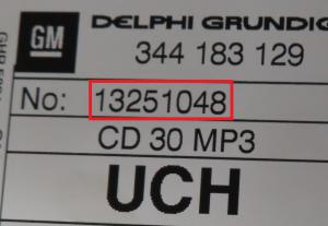 Opel - Zafira B vanaf 2005 Radio CD-Speler reparatie