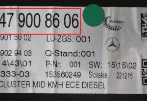 Mercedes - Vito W447 vanaf 2014 Tellerpaneel reparatie