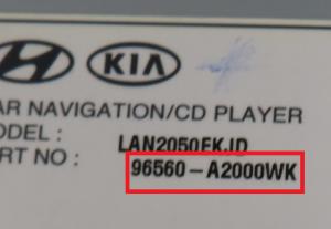 Kia - Cee'd 2e generatie vanaf 2012 Navigatietoestel reparatie