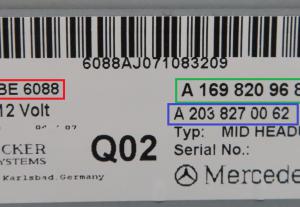 Mercedes - A-klasse W169 vanaf 2004 Tellerpaneel reparatie