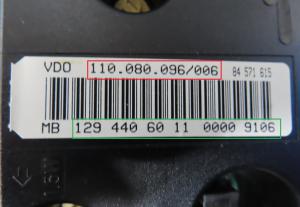 Mercedes - SL-Klasse R129 vanaf 1989 Tellerpaneel reparatie