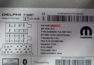 Fiat - Punto Evo vanaf 2009 Radio CD-Speler reparatie
