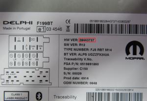 Fiat - Punto Evo vanaf 2009 Radio CD-Speler reparatie