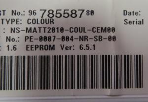 Onderdeelnummer rood omkaderd