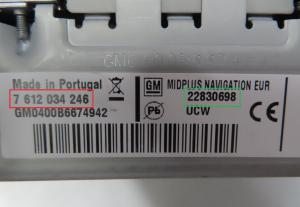 Opel - Astra J vanaf 2009 Navigatietoestel reparatie