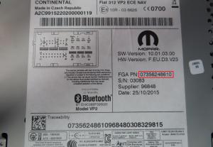 Fiat - 500L vanaf 2012 Navigatietoestel reparatie