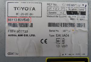 Toyota - Avensis T27 vanaf 2008 Navigatietoestel reparatie