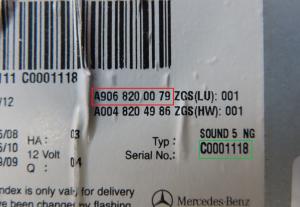 Mercedes - Sprinter W906 vanaf 2006 Radio CD-Speler reparatie