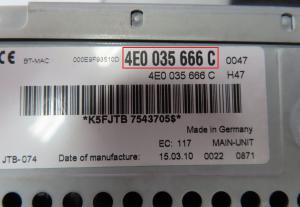 Audi - A6 4G vanaf 2011 Navigatiemodule reparatie