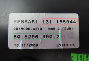Ferrari - 360 Modena vanaf 1999 Tellerpaneel reparatie