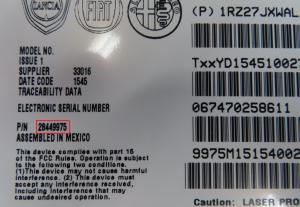 Fiat - 500 vanaf 2007 Radio CD-Speler reparatie