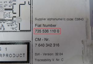 Fiat - Qubo vanaf 2007 Radio CD-Speler reparatie