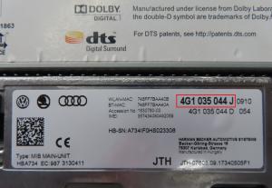 Audi - A6 4G vanaf 2011 Navigatiemodule reparatie