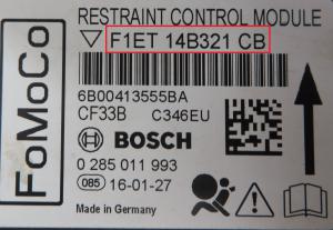 Ford - Focus 3 facelift vanaf 2014 Airbagmodule reparatie