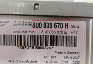 Audi - Q3 vanaf 2011 Navigatiemodule reparatie