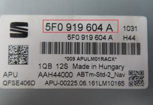 Seat - Ibiza 6P vanaf 2015 Navigatiescherm reparatie