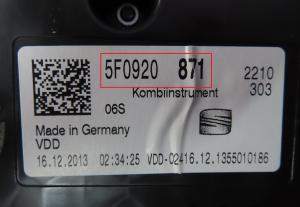 Seat - Leon 3 (5F) vanaf 2012 Tellerpaneel reparatie
