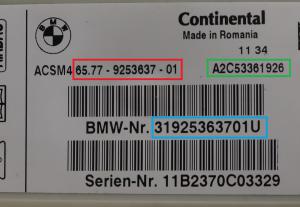 BMW  - 5-serie F10 vanaf 2010 airbagmodule reparatie