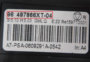 Citroen - C4 vanaf 2004 Kachelbedieningspaneel reparatie