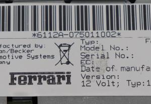 Ferrari - 599 vanaf 2006 Radio CD-Speler reparatie