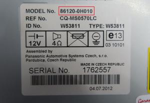 Toyota - Aygo 1e gen vanaf 2005 Radio CD-Speler reparatie