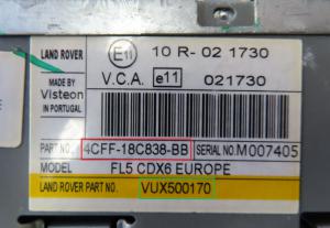 Land rover - Freelander 1e gen. facelift vanaf 2003 Radio CD-Speler reparatie