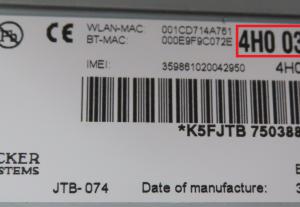 Audi - A8 4H vanaf 2010 Navigatiemodule reparatie