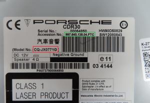 Porsche - Boxster 987 vanaf 2005 Radio CD-Speler reparatie
