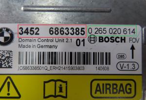 BMW  - 1 Serie F 20 vanaf 2012 airbagmodule reparatie