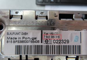 Fiat - Panda tweede gen. vanaf 2003 Radio CD-Speler reparatie