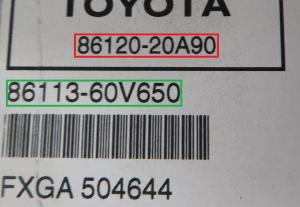 Toyota - Avensis T27 vanaf 2008 Navigatietoestel reparatie
