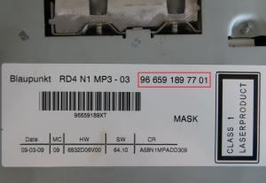 Citroen - C4 Picasso eerste generatie vanaf 2006 Radio CD-Speler reparatie