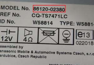 Toyota - Corolla E12 vanaf 2002 Radio CD-Speler reparatie