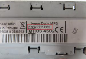 Iveco - Daily 4 vanaf 2006 Radio CD-Speler reparatie