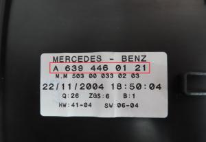 Mercedes - Vito W639 vanaf 2003 Tellerpaneel reparatie