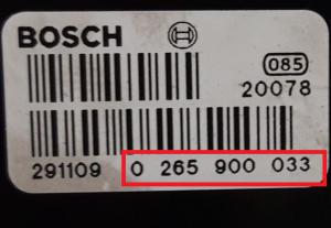 Onderdeelnummer rood omkaderd