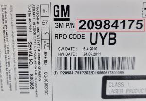 Opel - Astra J vanaf 2009 Radio CD-Speler reparatie