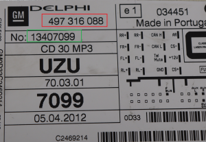 Opel - Corsa D vanaf 2006 Radio CD-Speler reparatie