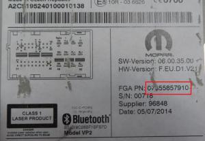 Fiat - Doblo 2 vanaf 2010 Radio CD-Speler reparatie